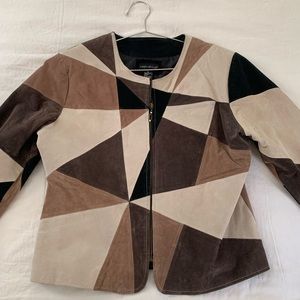 Vintage Leather Patchwork Jacket